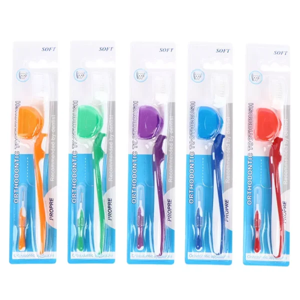 V Shape Orthodontic Toothbrush With Interdental